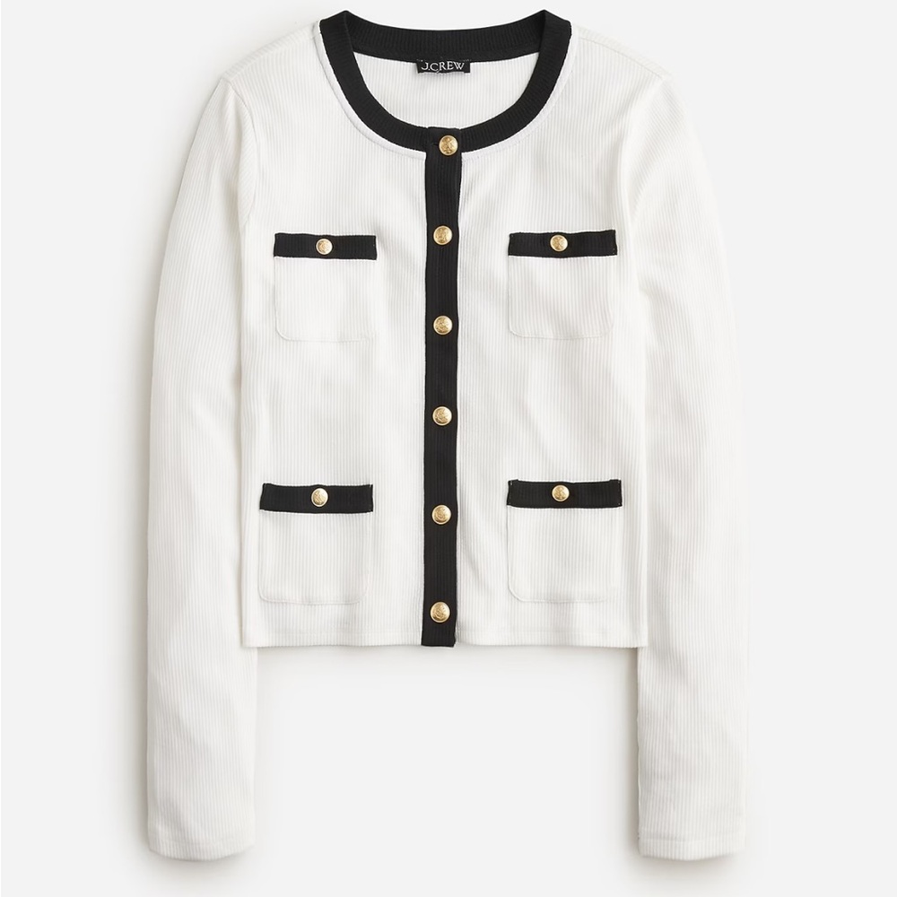 J CREW - “Vintage Rib Lady Jacket” (sold out online) - M